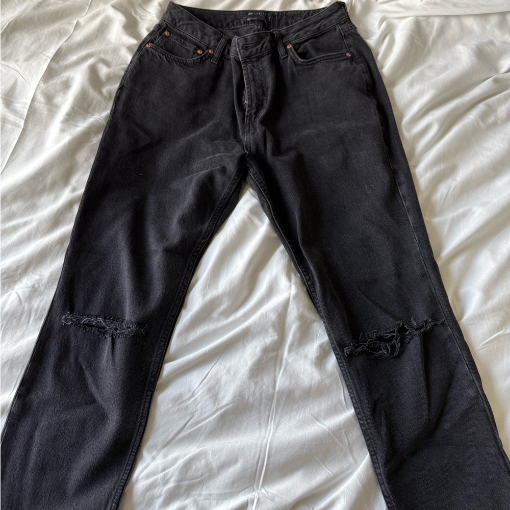 ASOS Black Distressed Jeans